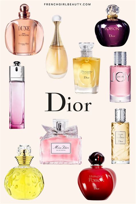 top christian dior perfumes|christian dior fragrances list.